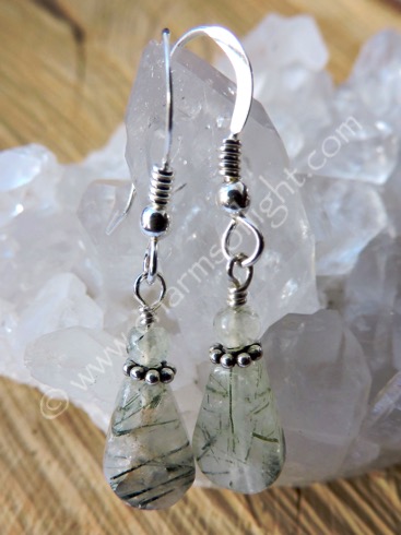 Rutilated Quartz Earrings